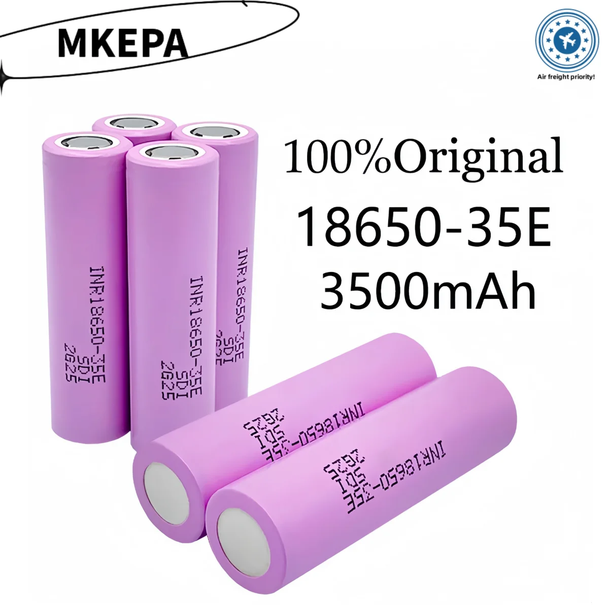 

18650 batterie 18650 3500mAh 3.7V 25A 18650 lithium - ion de haute puissance d’origine, outil electrique 35E INR