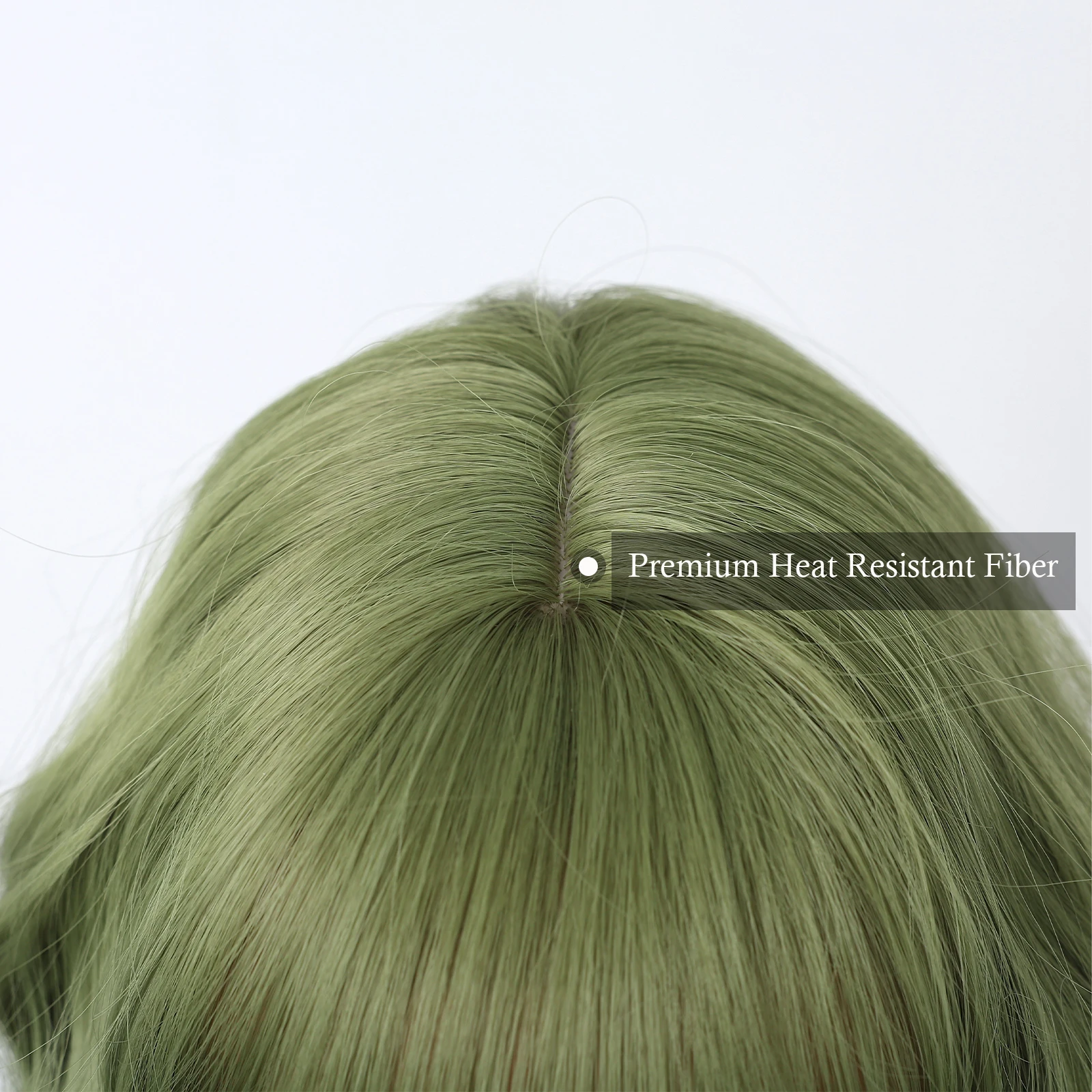 EASIHAHIR Short Synthetic Wigs Green Curly Wave Bob Wigs with Bangs for Women Daily Cosplay Party Heat Resistant Fake Hair Wigs