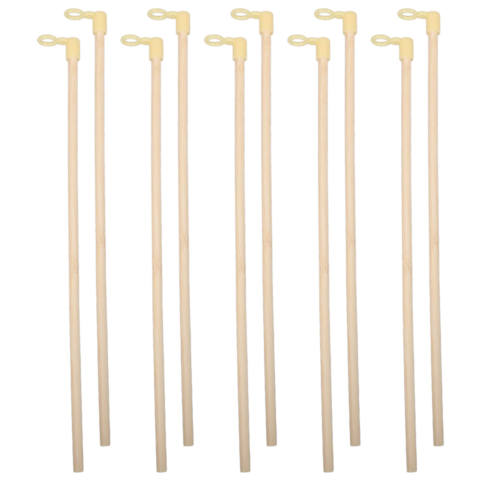 10 Pcs Lantern Sticks Portable Wood Handheld Handles Craft Festival Toy Smooth No Burr Easy Carry Practical Storage