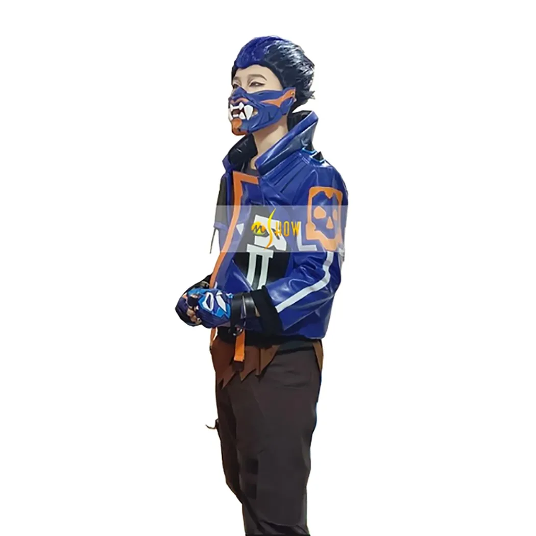 

Костюм для косплея Valorant Yoru для мужчин: куртка, рубашка, брюки, перчатки. Мужской костюм для Хэллоуина, карнавала, вечеринки.