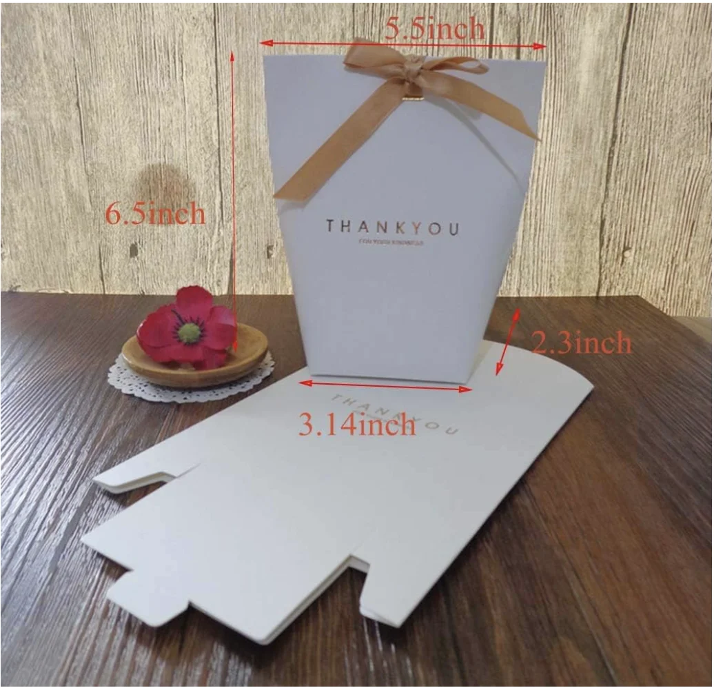 9 PCS Thank You Gift Wrap Boxes Packing Bags(9white), Minimalist Gift Boxes Easter, Decorative Presents Box Bundle for Packing