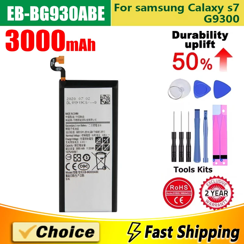 EB-BG930ABE,EB-BG930ABA,Brand New Replacement Phone Lithium Battery+Tool,For Samsung GALAXY S7 G9300 / F G930A / L G9308,3000mAh