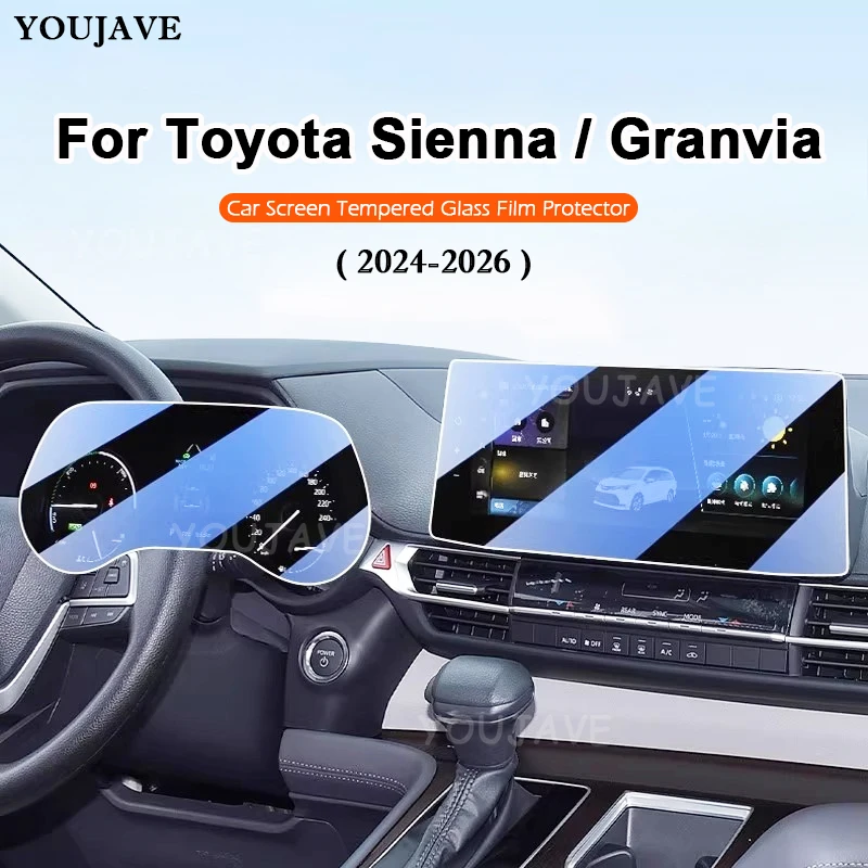 

For Toyota Sienna Granvia 2024 2025 2026 Car Auto GPS Navigation Tempered Glass Film Touch-screen Protective Film Scratch Proof