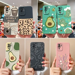 Case For Redmi Note 10 10T 10S Cute Soft Smooth Liquid Silicone Camera Protection Phone Cover For Redmi Note10 10 S T Capa Funda