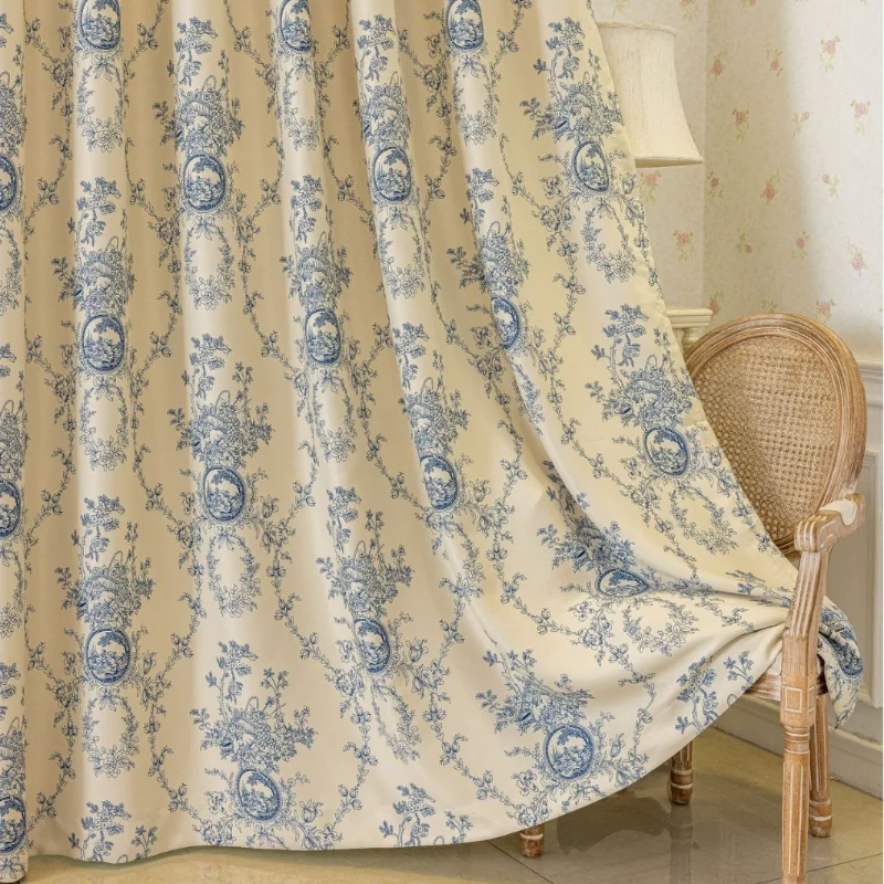 High-precision Blackout Curtains, Heat-insulating Curtains, French-style Curtains, Printed Curtains