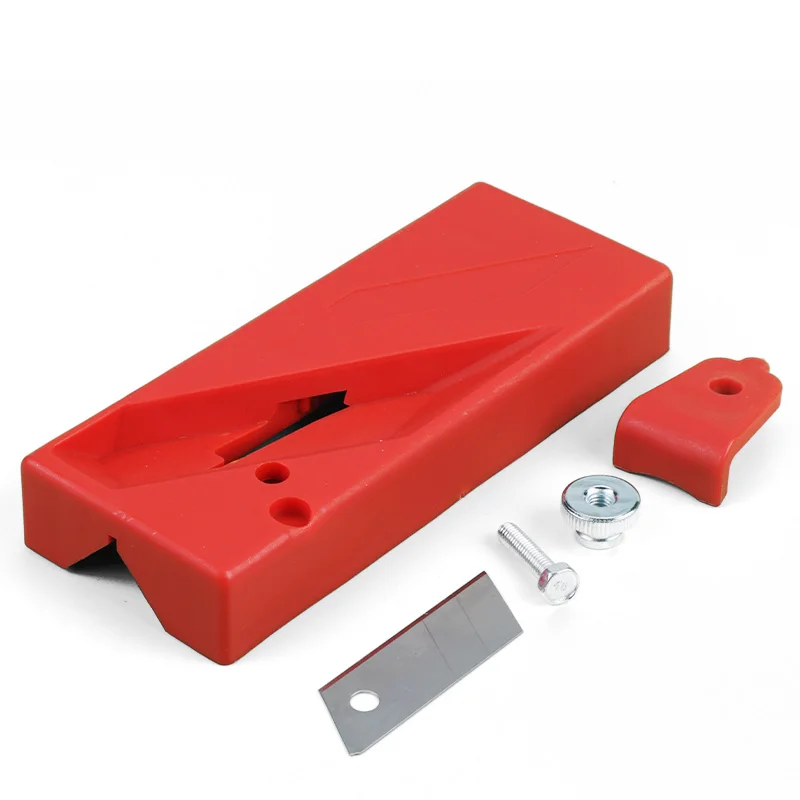 Woodworking planer gypsum board V-type chamfering tool bevel double groove 45 degrees trimming tool chamfering planer