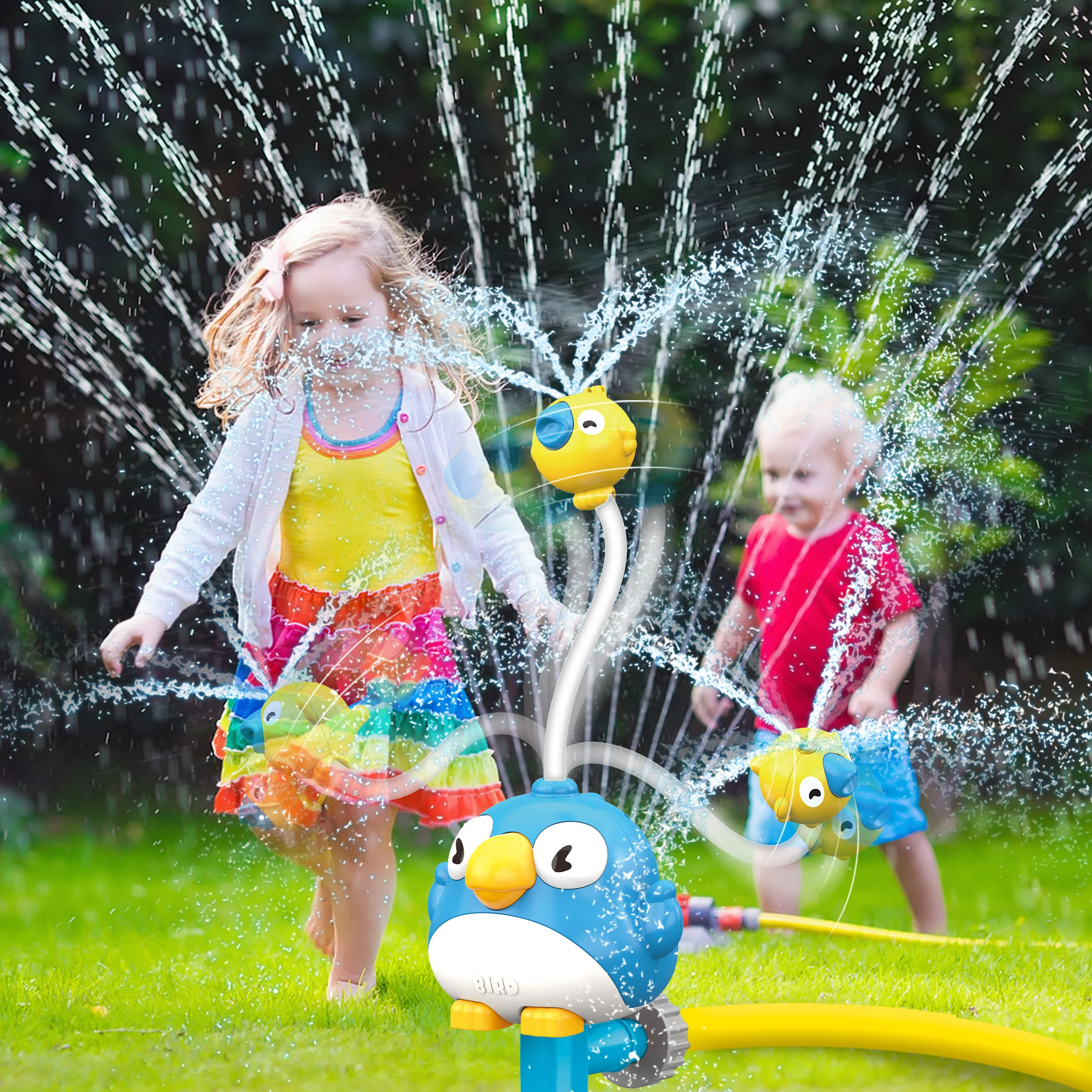 Giocattoli spray d'acqua a forma di uccello-Blu