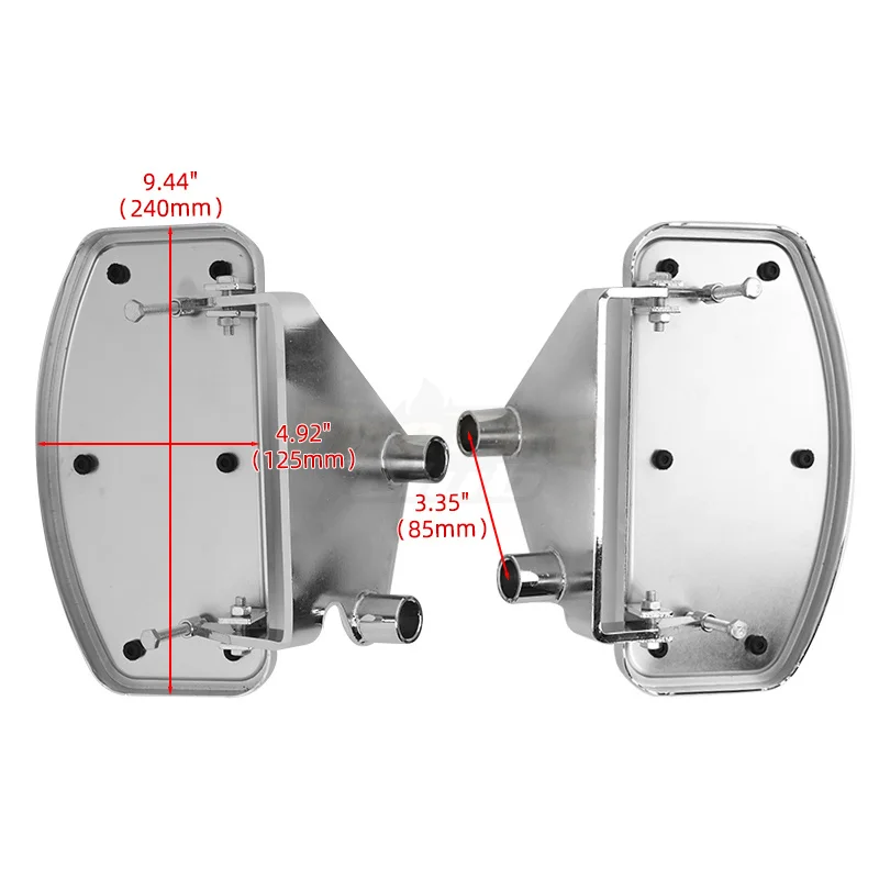 Motorcycle Front Floorboards Foot Pegs Footrests Pedals For Honda Shadow ACE VT400 VT750 1997-2003