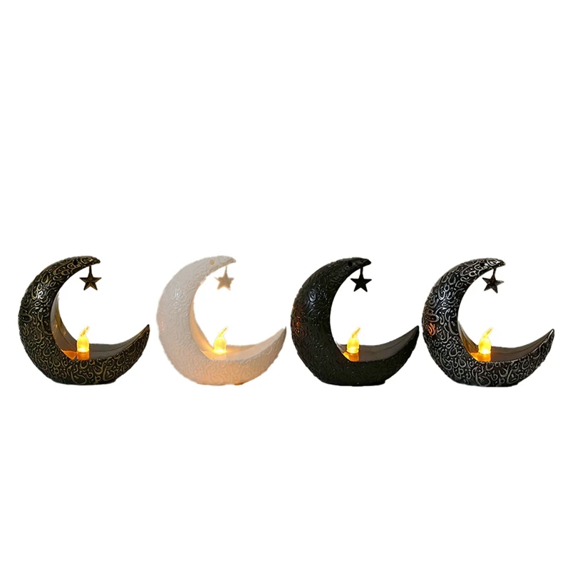 

Eid Mubarak Party Decoration Ornament Star Moon LED Candlestick Ramadan Kareem Moon Star Light Kids Happy Eid Mubarak
