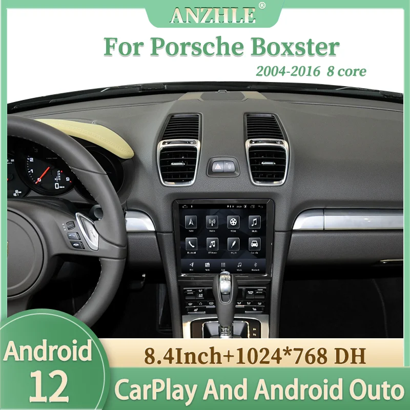 For porsche Boxster 981 718 911 997 Android 12 2004-2016 Year Multimedia Player Car Radio Wireless Carplay and Android Auto