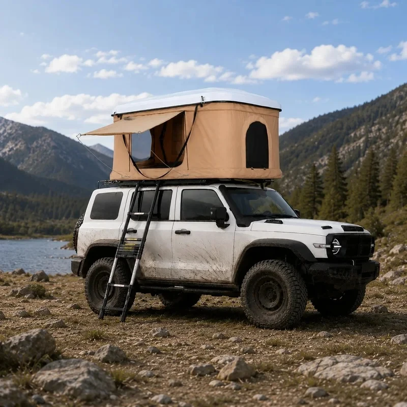 Outdoor Camping Tent Waterproof - 캠핑용 방수 고품질 대형 하드 루프탑