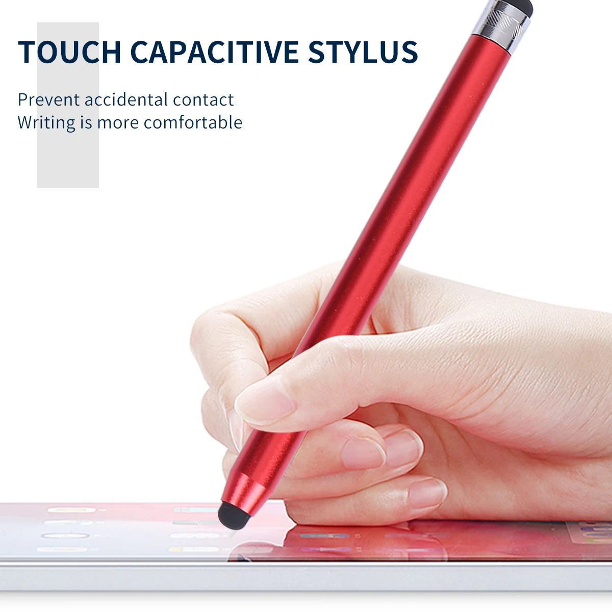 

2Pcs Stylus Set Slim Design Stylus Pen for Drawing Gaming Email Touchscreen Pens Double Head Capacitive Practical