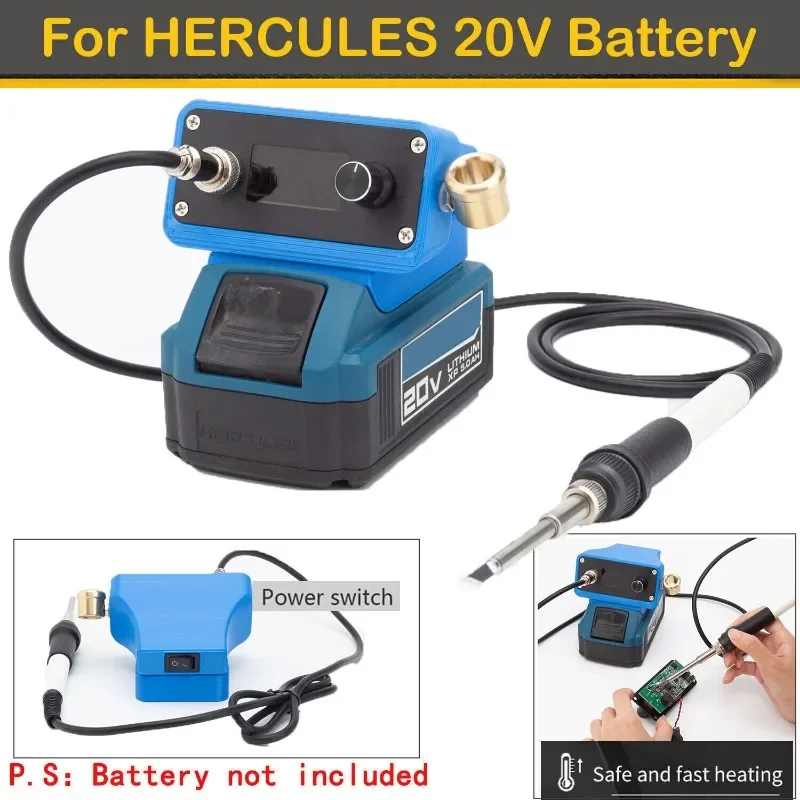 OLED T12 Soldering Iron Station For Hercules 20V Battery Digital Electronic Welding Iron DIY  (Not include battery)