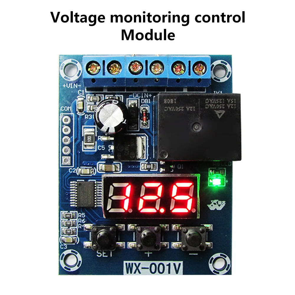 Voltage Relay Module Upper Lower Limit Detection Control Switch Off ON Over Voltage Protection Battery Charge Discharge Timing