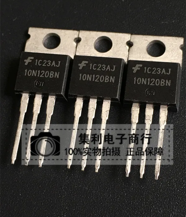 10PCS/Lot HGTP10N120BN 10N120BN TO-220 1200V 10A MOS Imported Original In Stock Fast Shipping Quality guarantee