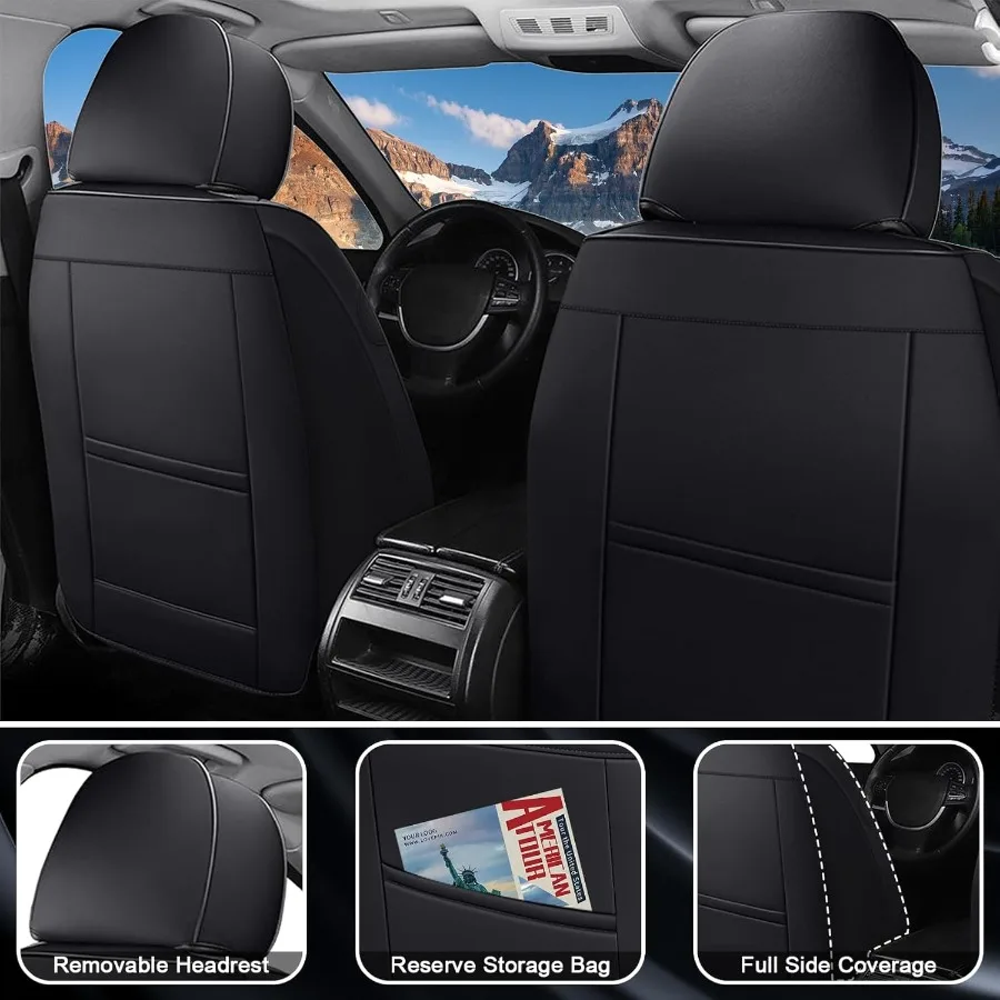أغطية مقاعد السيارة لتويوتا 4 عداء 20002025 مقاوم للماء نابا الجلود مقعد السيارة حامي مريح ومضاد للانزلاق غطاء مقعد السيارة