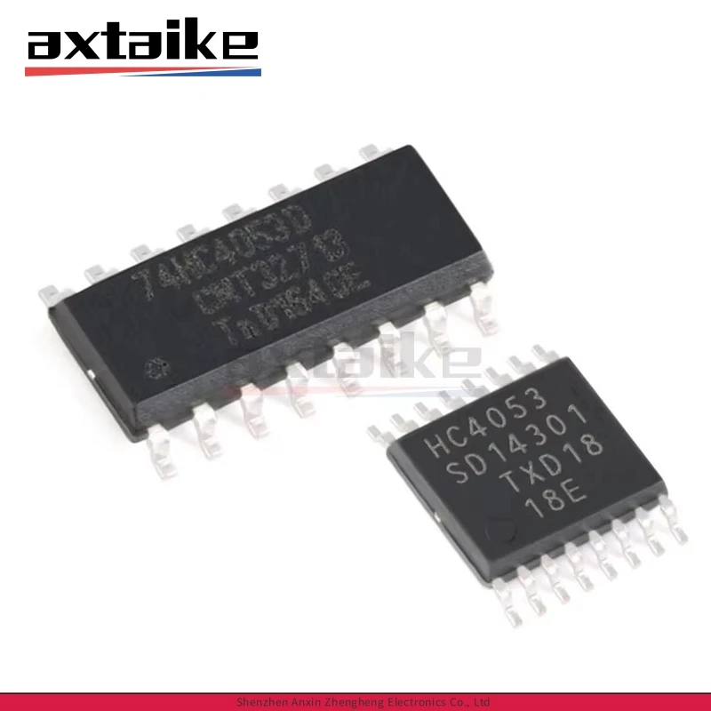 10PCS 74HC4053 74HC4053D 74HC4053PW SOP-16 TSSOP-16 HC4053 Triple 2-channel Analog Multiplexer Demultiplexer IC SMD Chip