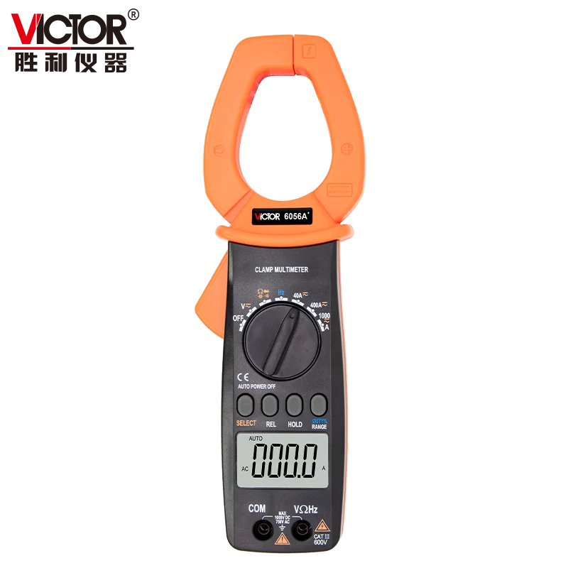 VICTOR 6056A+ AC DC 400mV-1000V 40A-1000A digital clamp meter frequent 30MHZ