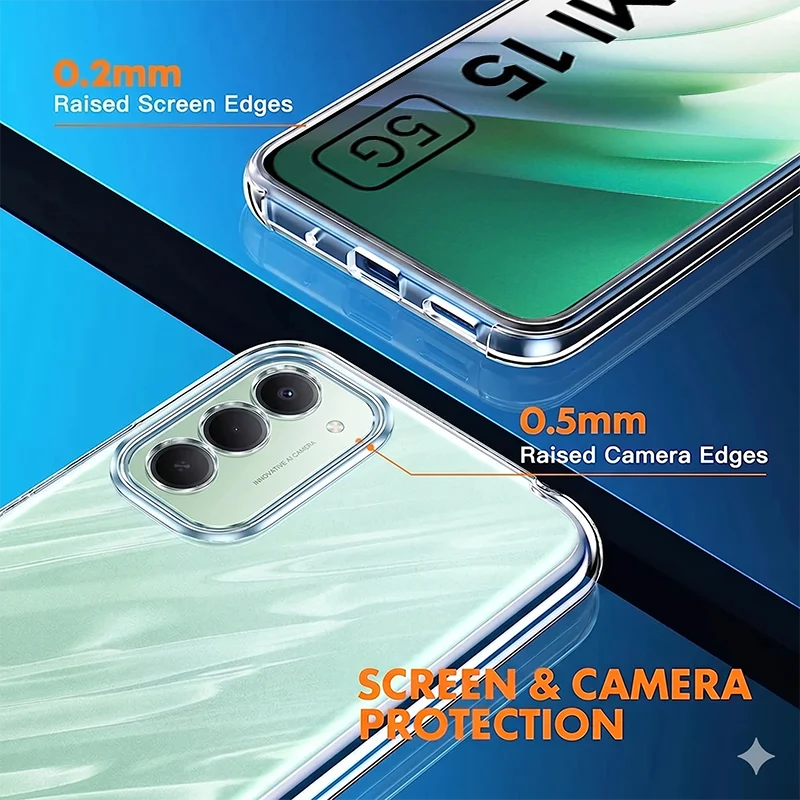 360 Dual Layer Clear Phone Case für Xiaomi Redmi 15 5G 14C 13C 12C 10C 9C 9A Note 14 Pro 13 12 11 10 9 9S Vollständig stoßfeste Hülle – Detail 5