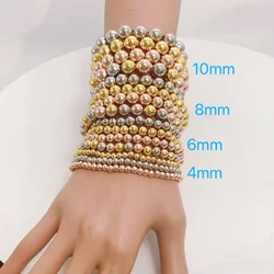 Yulaili Gold Plated Bracelet Beads Jewelry for Women Free Shipping Different Size High Quality Gift Party Accessories