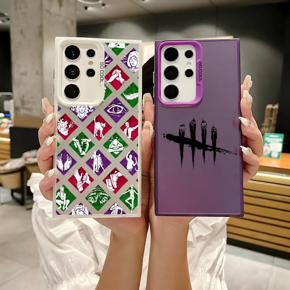 Jogo d-dead by d-daylight caso de telefone para samsung galaxy s25 edge s24 s23 s22 s21 s20 ultra funda colorido prata caso de telefone