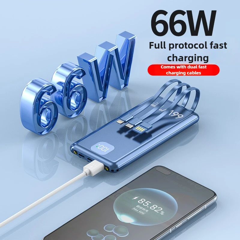 

New Model Power Bank 20000mAh 66W Super Fast Charging Ultra-Thin Compact & Portable Mobile Power Supply