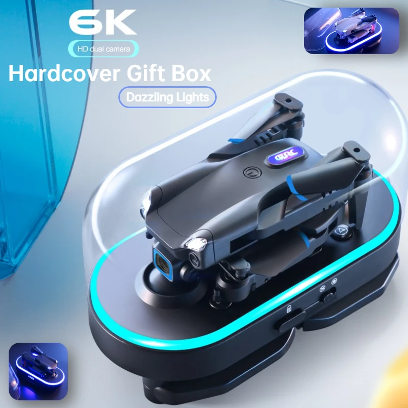 New Mini Drone V20 6K HD Camera RC Helicopter Quadrocopter One-Key Return FPV Follow Me Foldable Quadcopter boy\'s Toys Gift