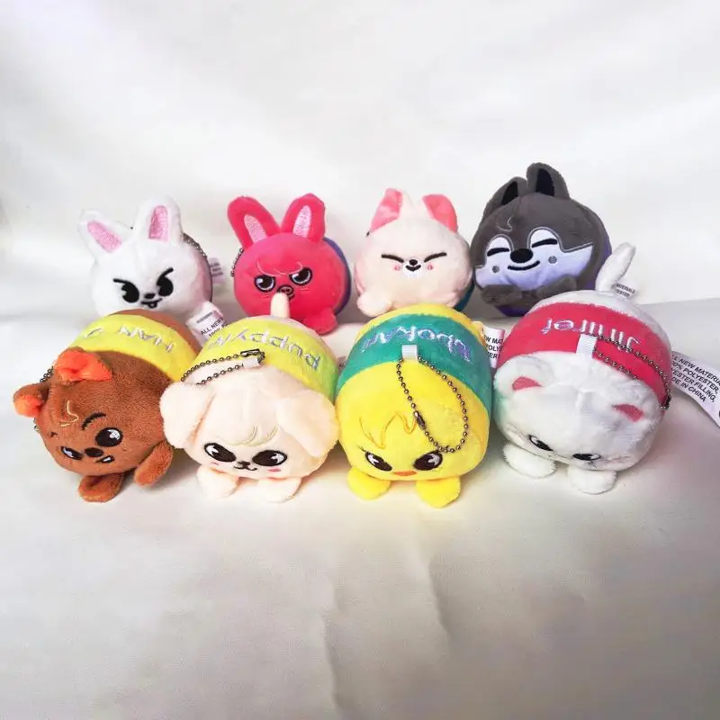 STAY THE VICTORY Cartoon Animal Plush Doll Toy Pendant Keychain HyunJin JiSung Felix SeungMin Peripheral Pendant Holiday Gift