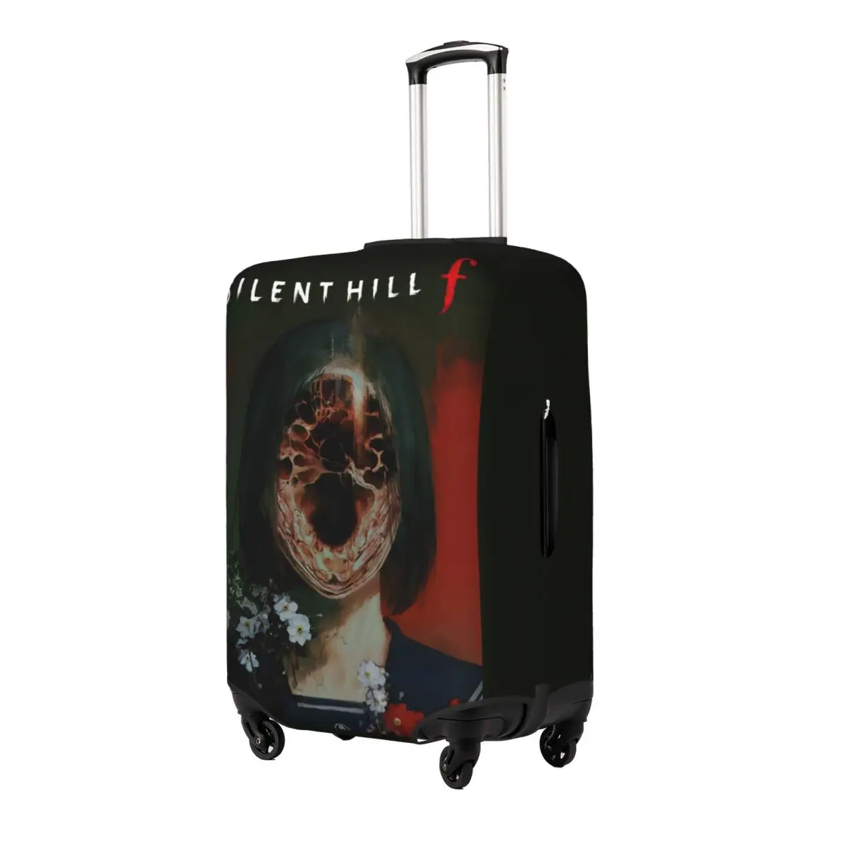 Silent Hill F Horror Game Suitcase Cover Practical Cruise Trip Protection Luggage Case Flight