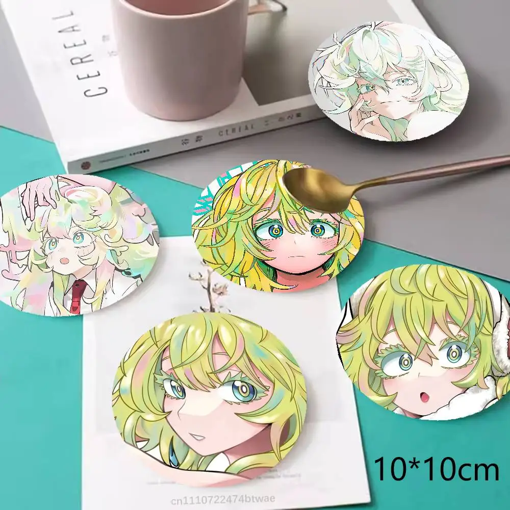

MHA T-Toru Hagakure Anti-slip Tea Coffee Cup Pad Heat-Resistant Round Bowl Teapot Mat Home Gift