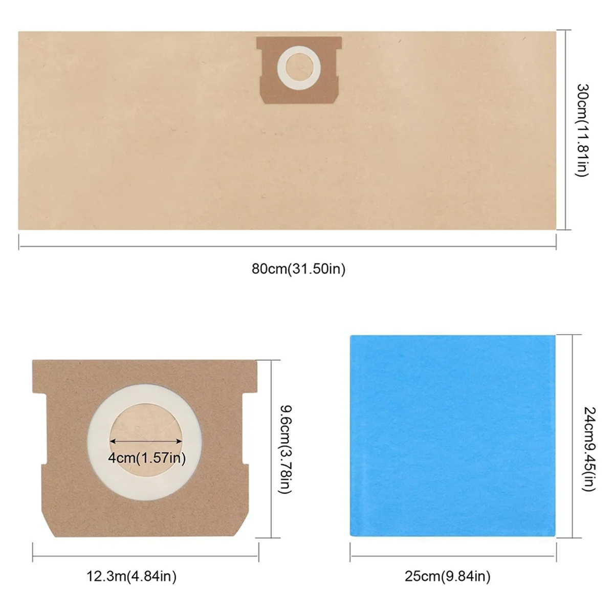 19-3100 sacos adequados para stanley shop vac 5-6 galões/gal aspirador de pó seco e molhado 19-3100 sacos de filtro descartáveis