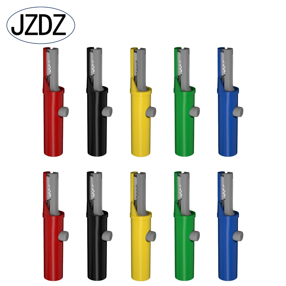 JZDZ 51mm zacisk krokodylkowy DIY typ przycisku pełne izolowane ochronne zaciski elektryczne J60030