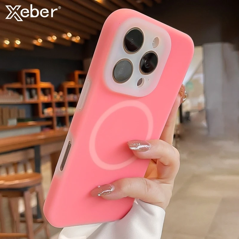 Original Jelly Liquid Silicone Magnetic für Magsafe Hülle für iPhone 16 14 13 12 15 Pro Max Objektivschutz stoßfeste Softcover