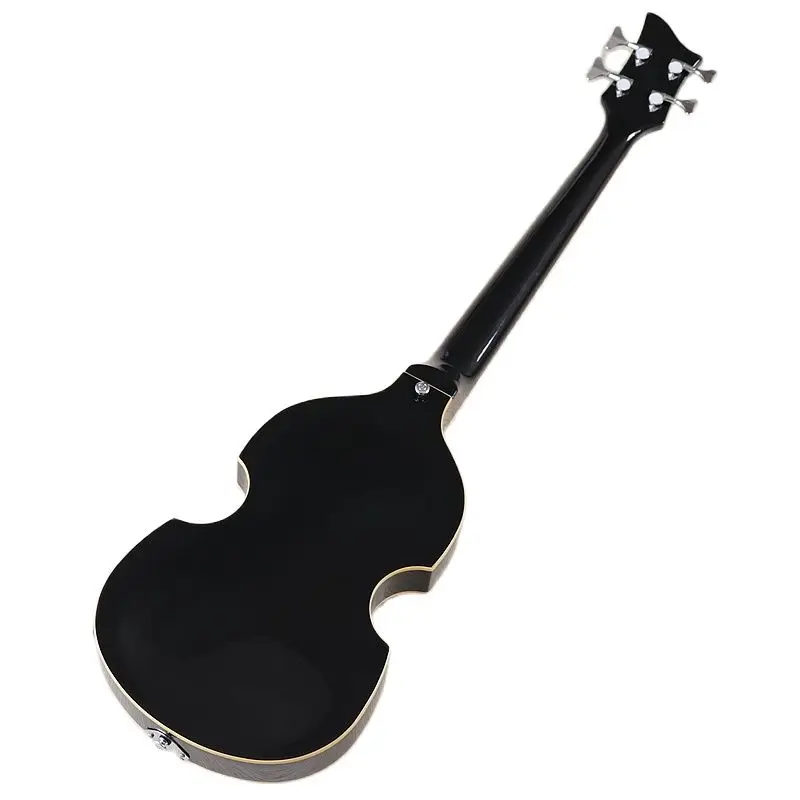 Flame Maple Top 4 Strings Violin Bass Guitar 41 Inch Black Color Violin Guitarra Basswood Body High Gloss Finish Right Hand