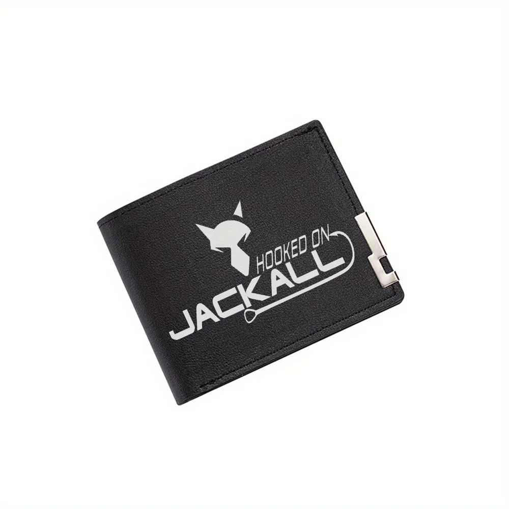 Jackall hook wolf logo design brand Men's Wallet Printing Design Simple Modern Stylish Business Father's Boyfriend's Christmas L