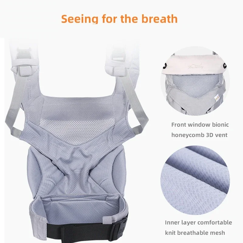 0-3-48m Portable Baby Carrier Ergonomic Baby Carrier Infant Baby Ergonomic Kangaroo Baby Sling For Newborns