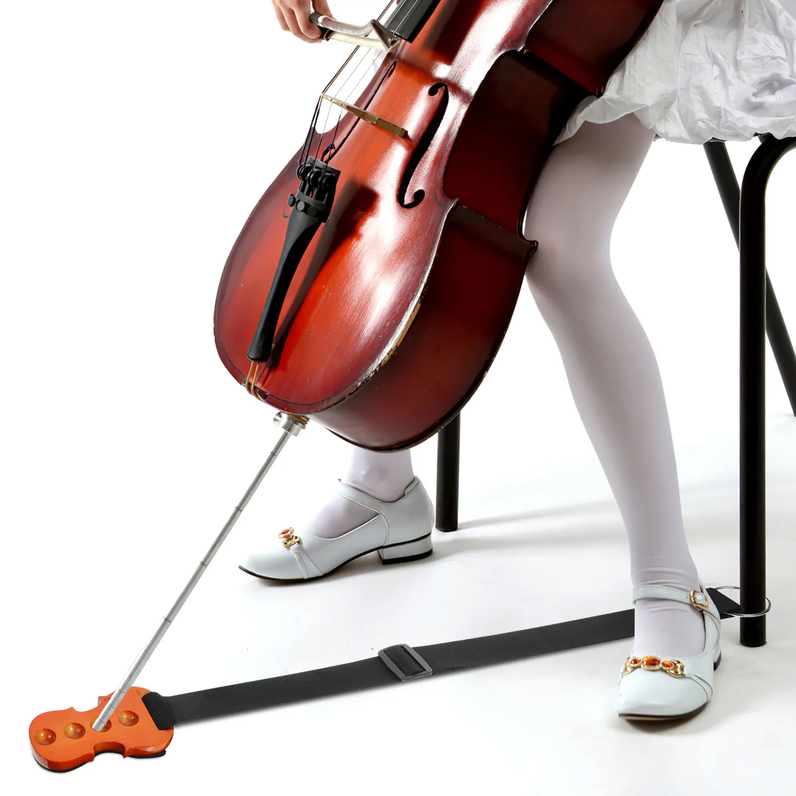 

1Pcs Adjustable Cello Anti-Skid Pad Cello Endpin Holder Non-Slip Device for Musical Instruments