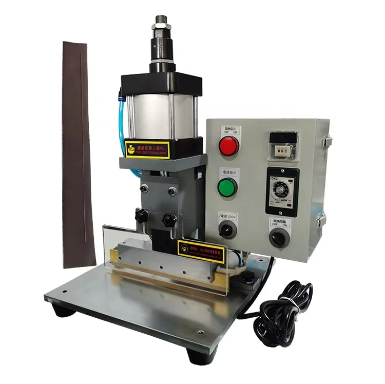Pneumatic Purse Leather Wire Pressing Machine Semiautomatic Luggage Handbag Silver Bag Indentation Machine Edge Pressing Machine