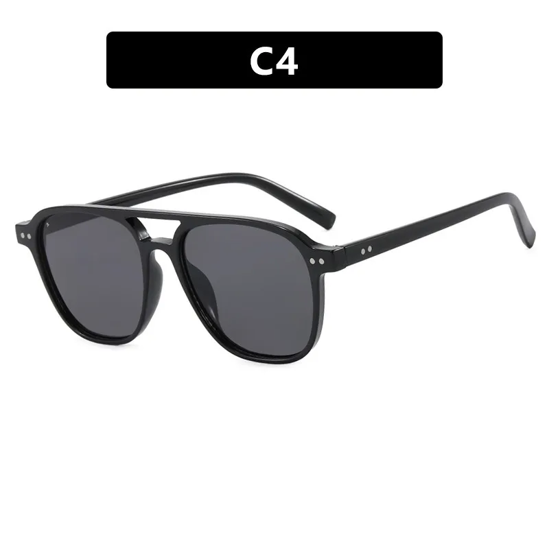 الاتجاه الكلاسيكي مزدوج العارضة النظارات الشمسية النساء الرجال بسيطة نظارات شمسية ملونة في الهواء الطلق القيادة الذكور الإناث نظارات واقية UV400 #4