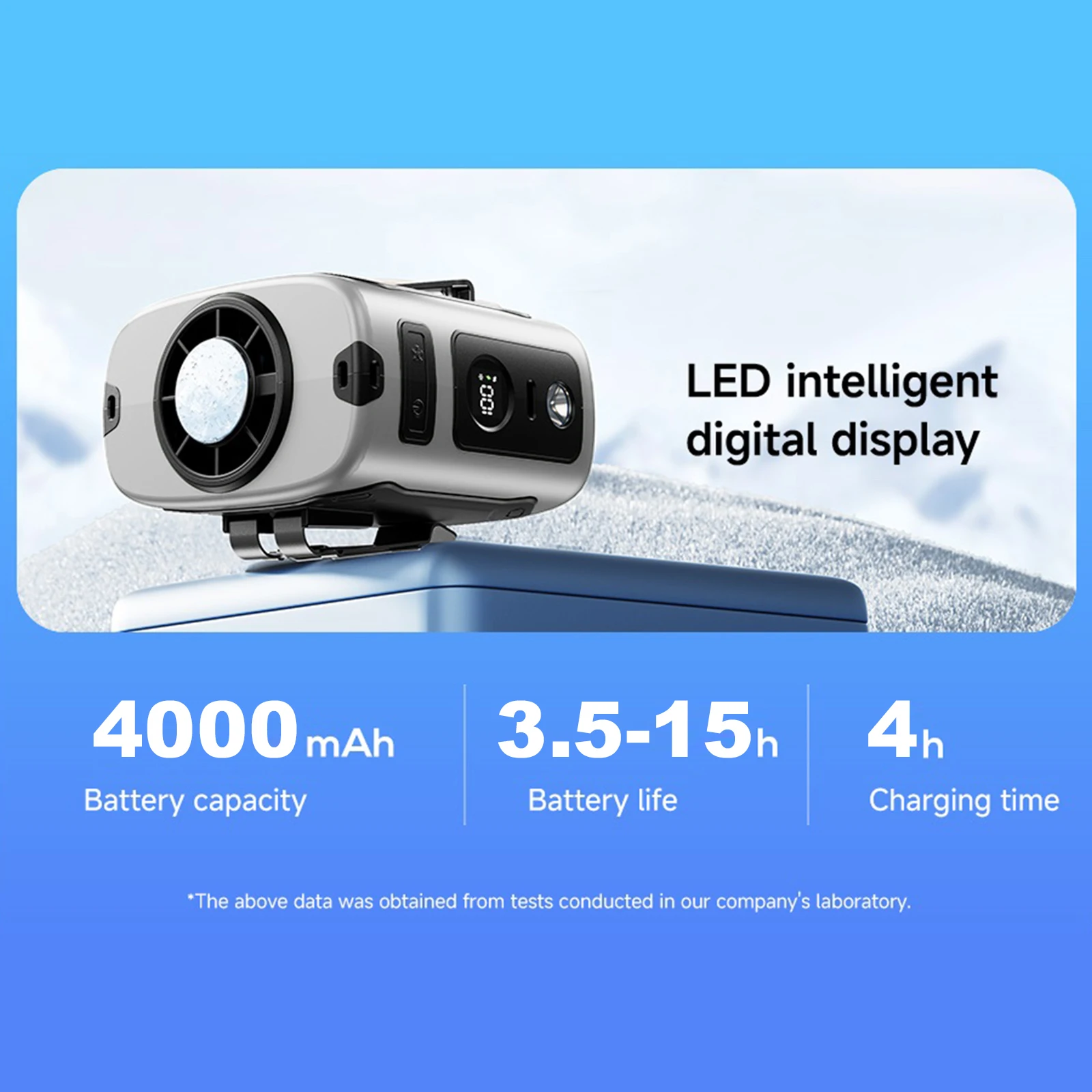 

Portable Personal Body Fans Rechargeable Waist Clip Fans 100 Speed Hands-Free Hanging Neck Fans for Camping Outdoor and Jobsite