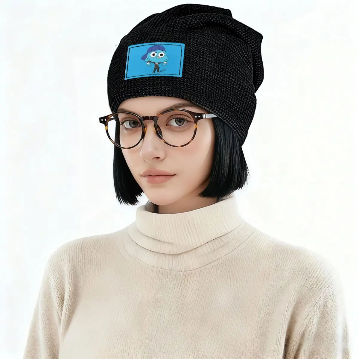 Gumball Watterson The Amazing World Of Gumball Anime Skullies Beanies Hats Warm Autumn Winter Cap Fleece-Lined Bonnet Caps