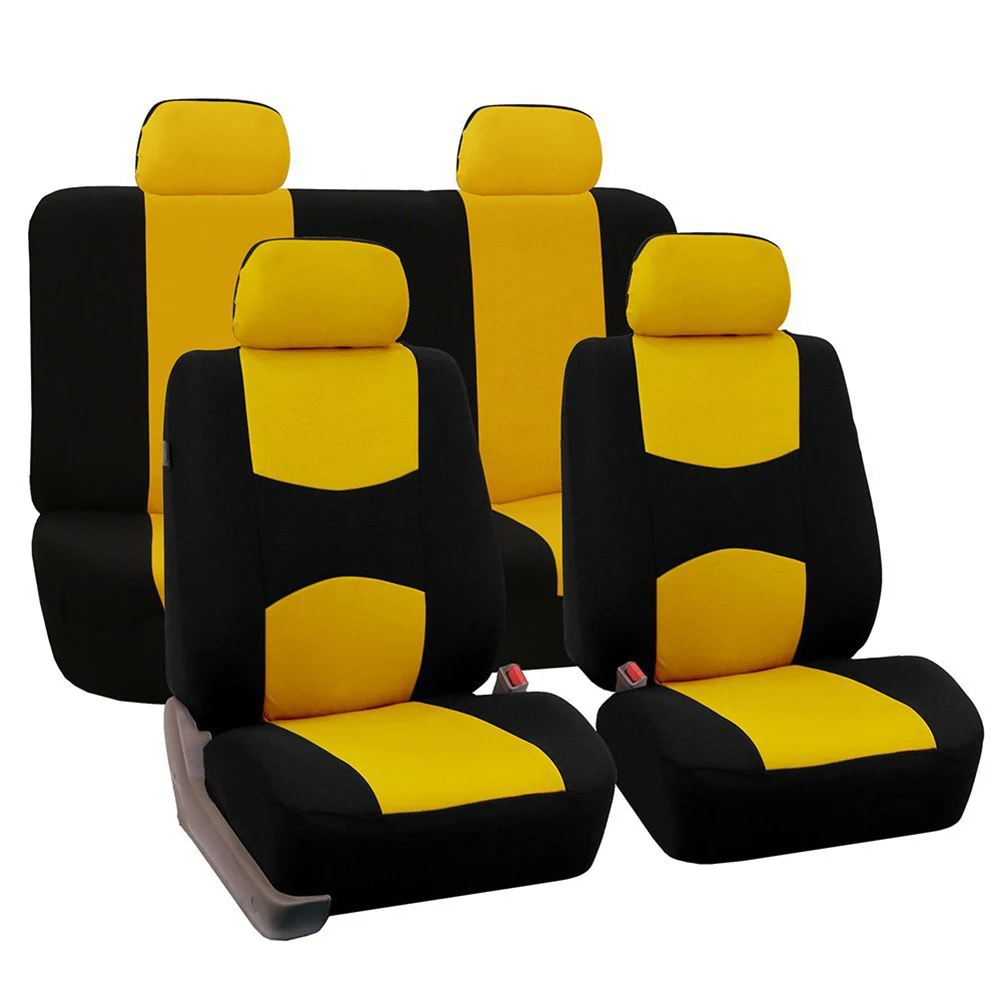 

9Pcs Full Set Vehicle Seat Covers Automobile Seat Protection Cover Breathable Car Seat Cover Protector for Auto Most Truck Vans