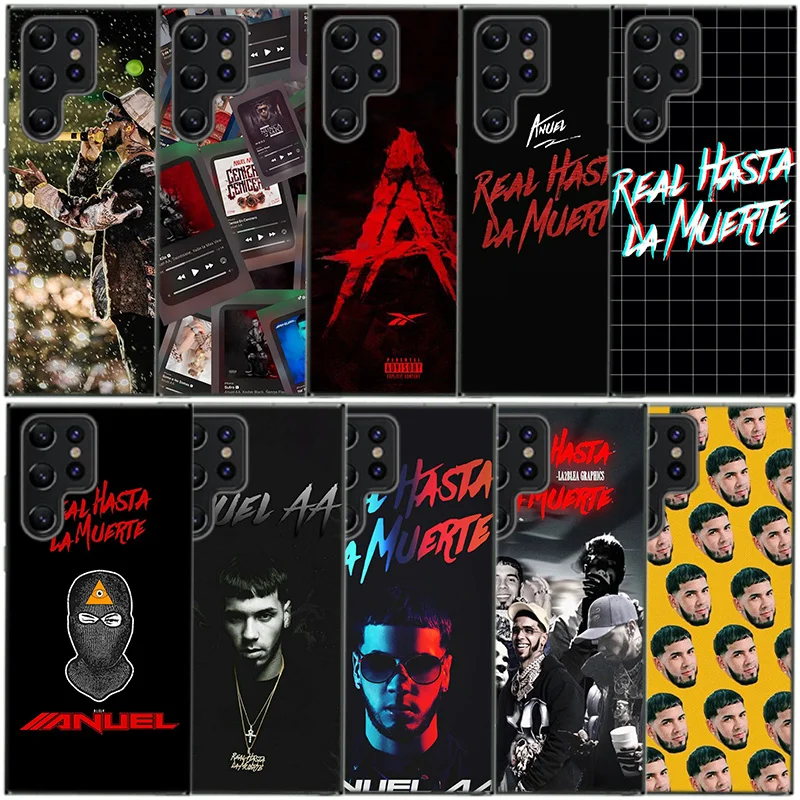 Anuel AA Real H-Hasta La M-Muerte Clear Phone Case For Samsung Galaxy S20 S21 S23 FE S22 Plus S24 Ultra S10 S10E S9 S8 Soft Back