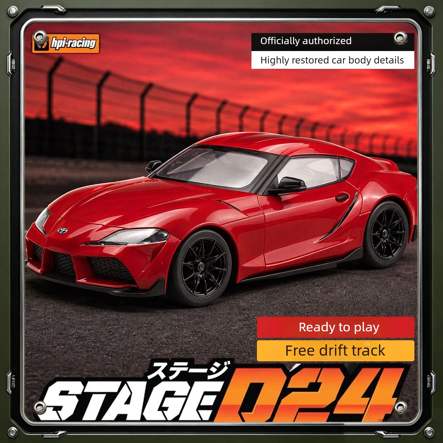 HPI Stage D24 1/24 Scale Simulation GR Supra RC Electric Drift Racing Car RWD Drift Design Brushed RTR