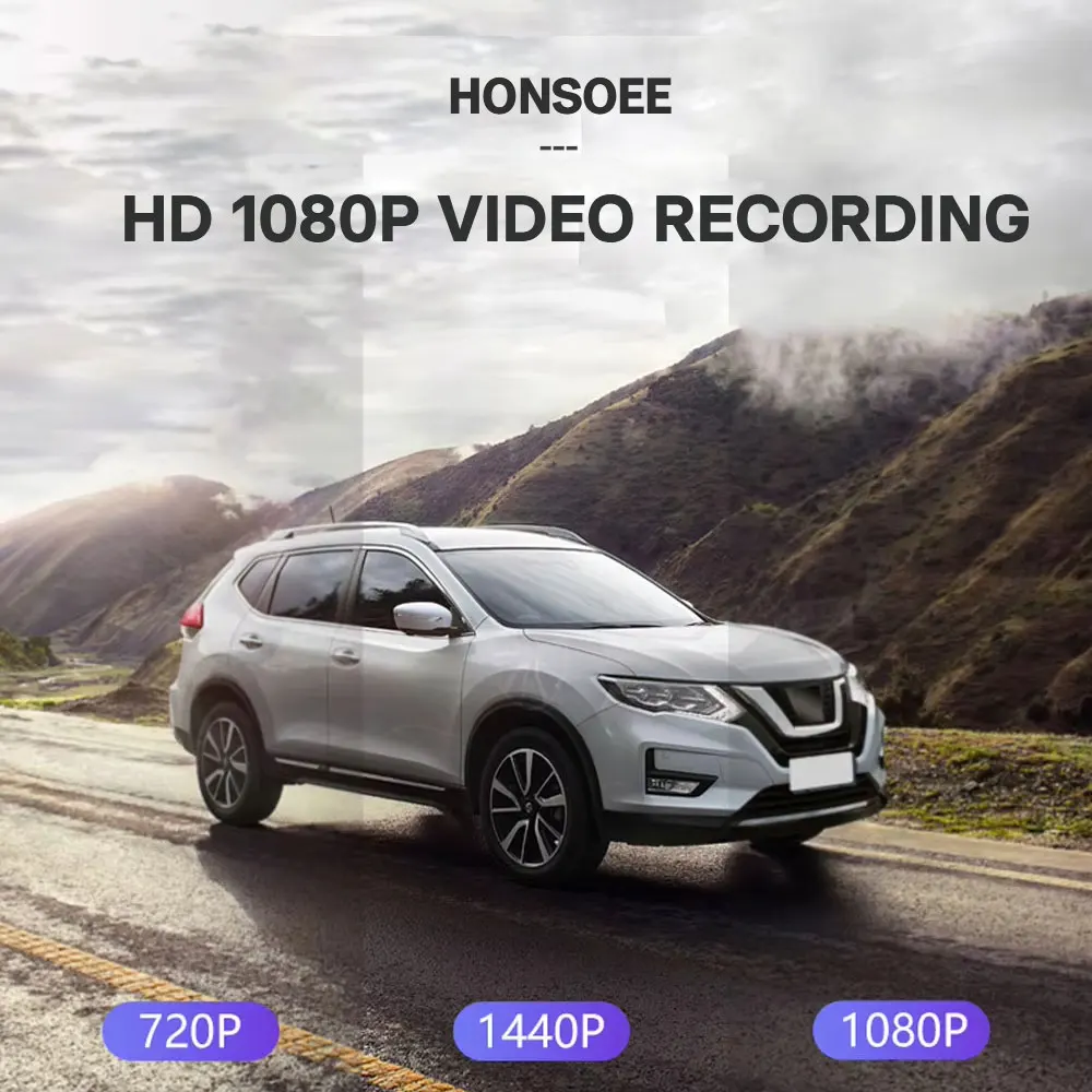 HONSOEE M100 Mirror Camera 4.3 Inch Dashcam Car Dvr FHD 1080P Dual Lens DVR Rearview Mirror Dash Camera Car Video Recorder Auto - Image 4