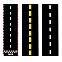 60cmx300cm Black Race Track Table Runner Construction Table Runner Racetrack Floor Ground Race Car Theme Birthday Party