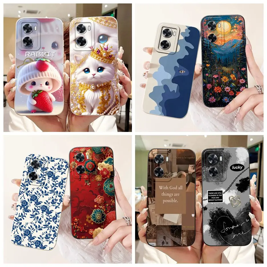 

Для Oppo A57 4G Чехол Oppo A57s Роскошный чехол с росписью конфет Мягкий матовый чехол из ТПУ для Oppo A77s A 77 OppoA77 4G OppoA57 S Сумки