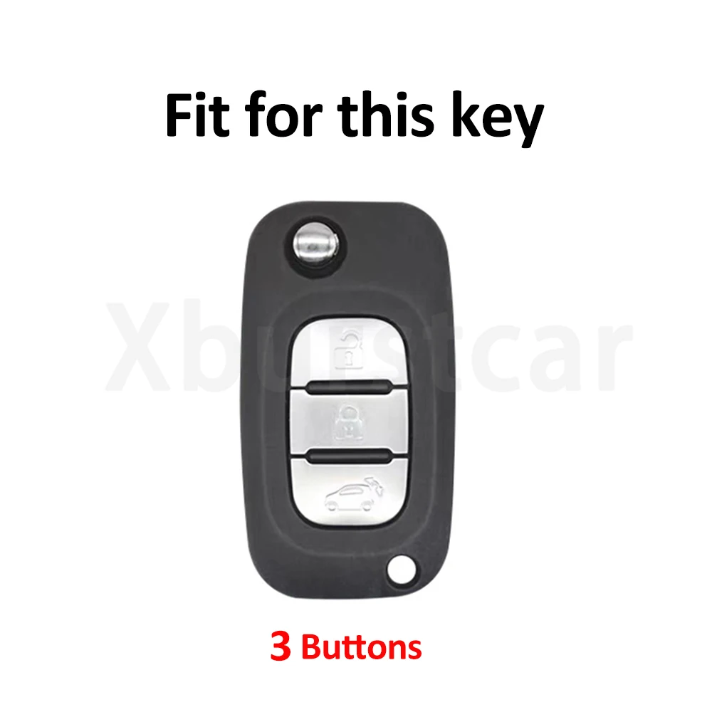 3Button TPU Car Key Case Cover For Renault Clio Megane Fluence for Mercedes for LADA Vesta Granta XRay Kalina Priora Sedan Sport