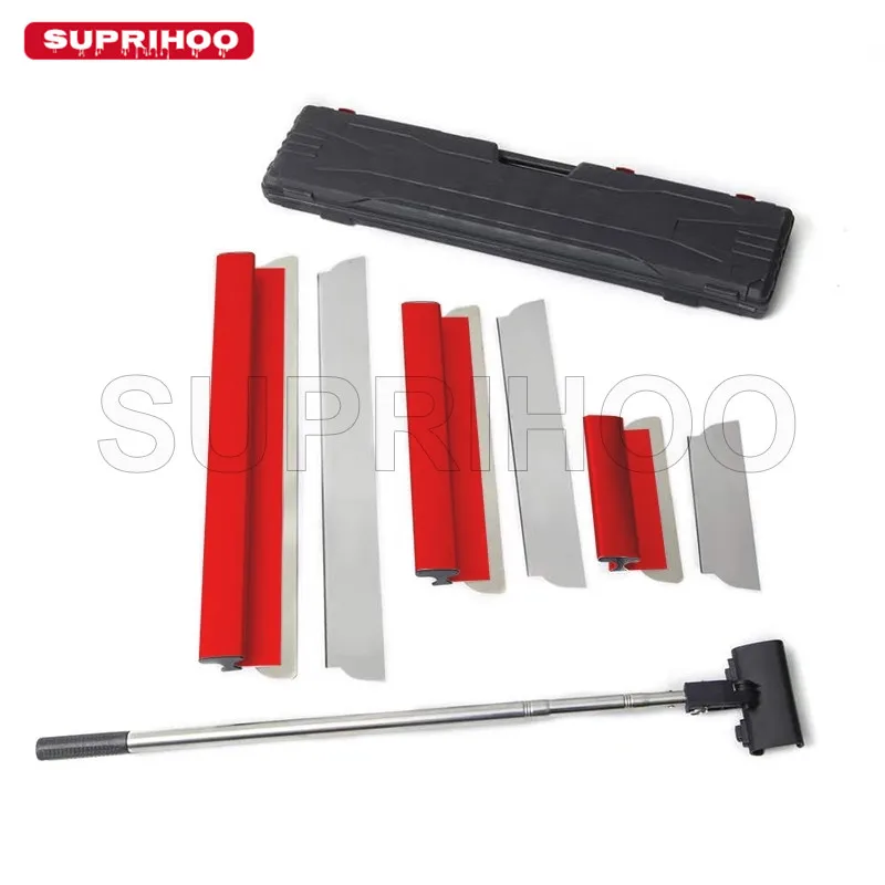 Suprihoo المستوردة البلاستيك القشط شفرات مجموعة 12 "20" 32 "مع تمديد قضيب ل دريوال أدوات التشطيب شفرات 0.3 مللي متر * 2