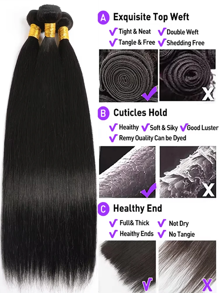 لحمة الشعر خياطة في وصلات الشعر شعر بشري حقيقي لحمة وصلات شعر شعر الإنسان 12-24 بوصة لحمة شعر بشري ملحقات 50 جرام # 1ب #5